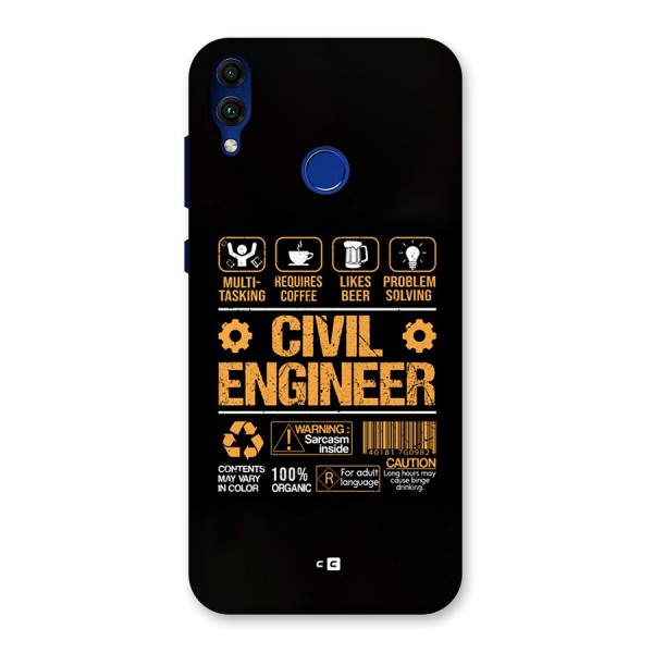 Civil Engineer Back Case for Honor 8C