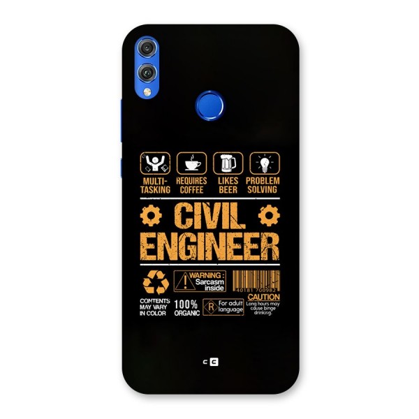 Civil Engineer Back Case for Honor 8X