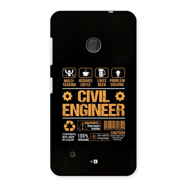 Civil Engineer Back Case for Lumia 530