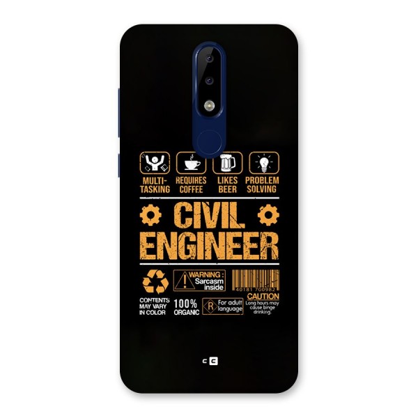 Civil Engineer Back Case for Nokia 5.1 Plus