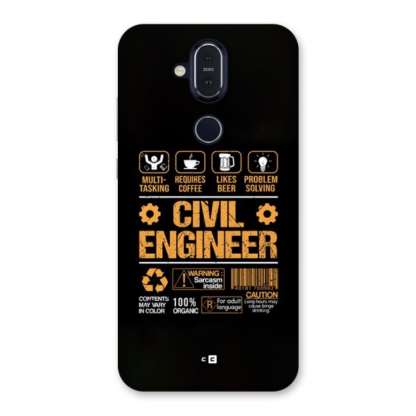 Civil Engineer Back Case for Nokia 8.1