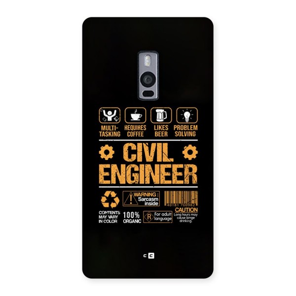 Civil Engineer Back Case for OnePlus 2