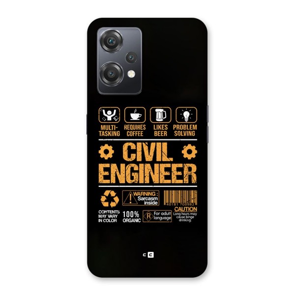 Civil Engineer Back Case for OnePlus Nord CE 2 Lite 5G