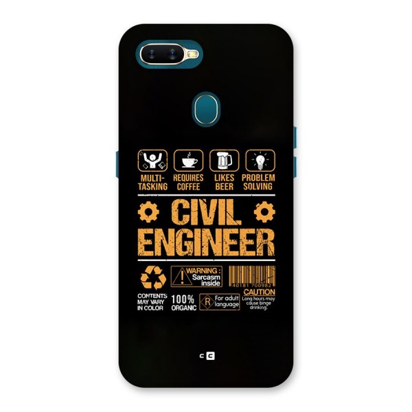 Civil Engineer Back Case for Oppo A11k