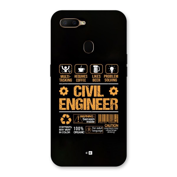 Civil Engineer Back Case for Oppo A5s