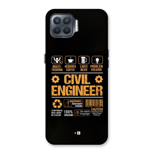 Civil Engineer Back Case for Oppo F17 Pro