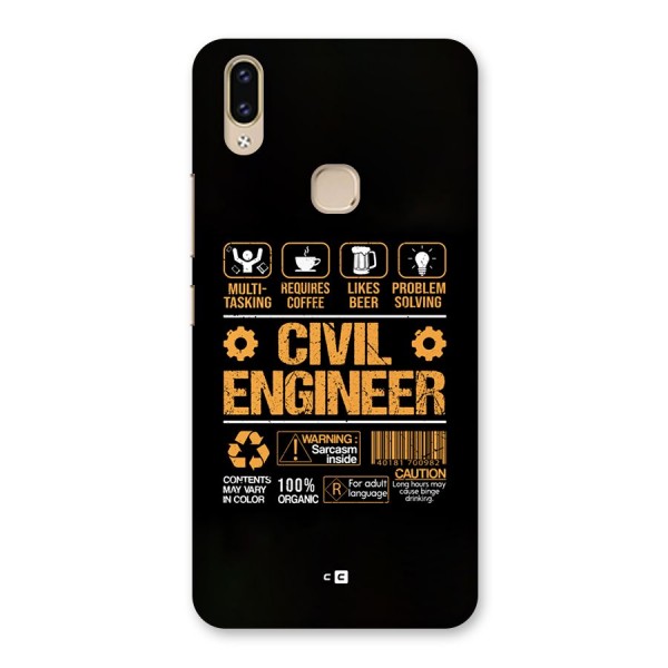 Civil Engineer Back Case for Vivo V9