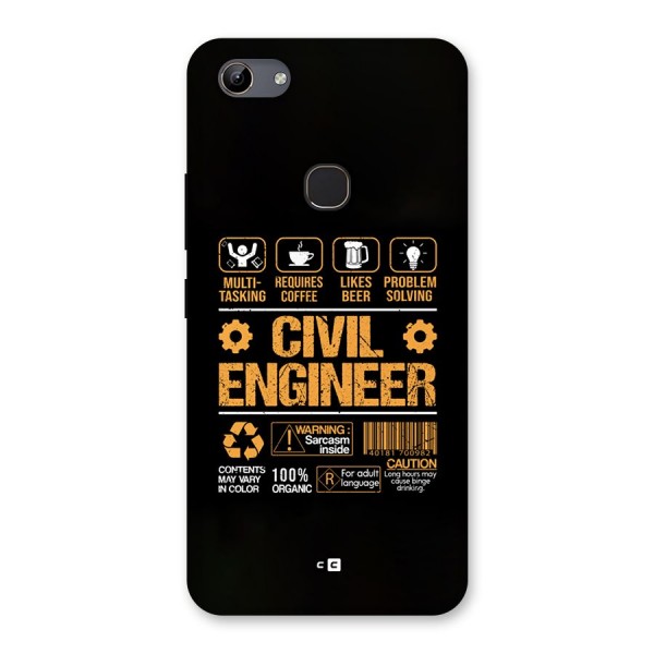 Civil Engineer Back Case for Vivo Y81