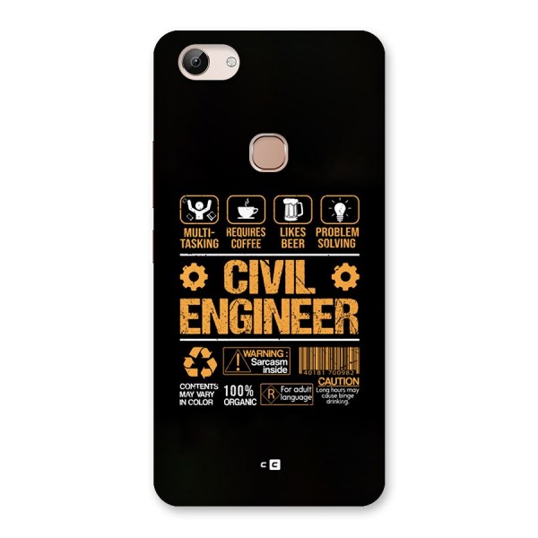 Civil Engineer Back Case for Vivo Y83