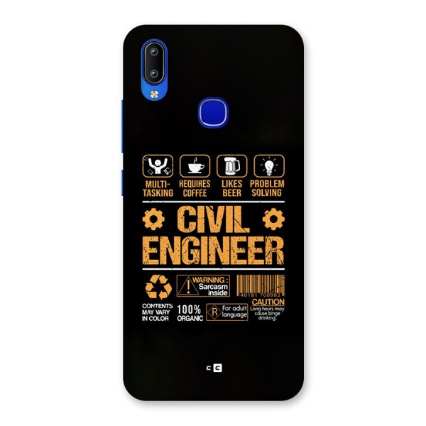 Civil Engineer Back Case for Vivo Y91