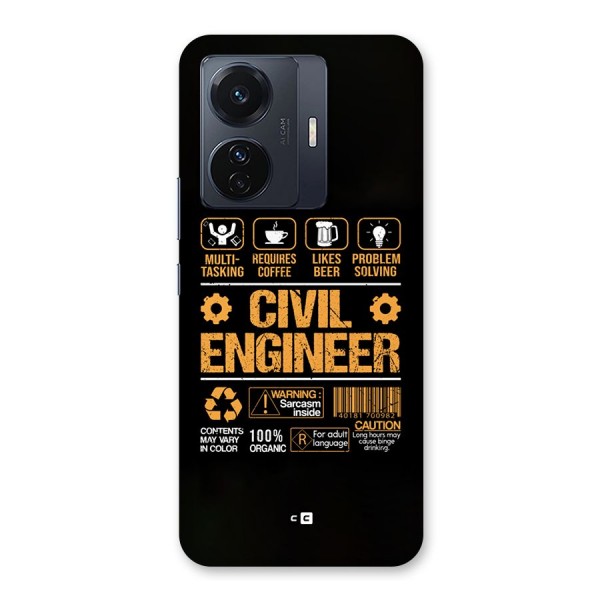 Civil Engineer Back Case for Vivo iQOO Z6 Pro