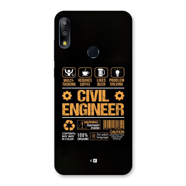 Civil Engineer Back Case for Zenfone Max Pro M2