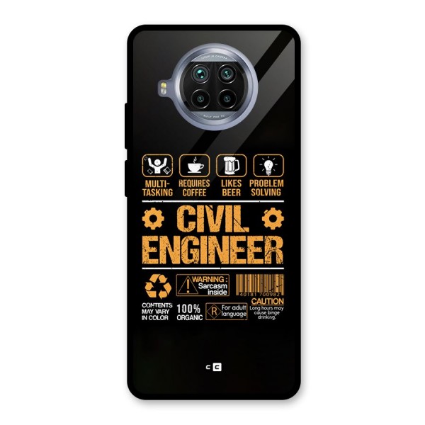 Civil Engineer Glass Back Case for Mi 10i