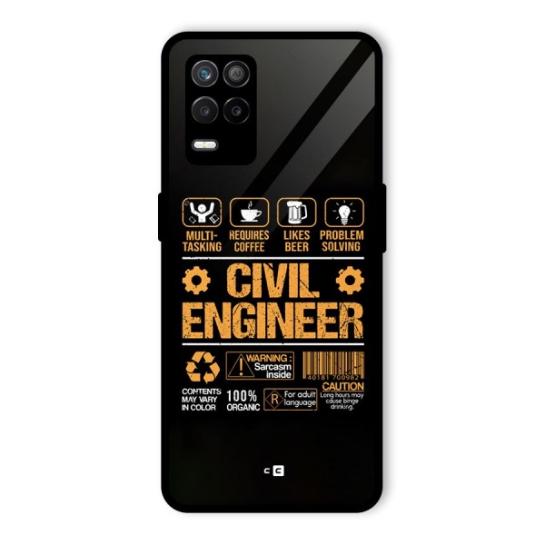 Civil Engineer Glass Back Case for Realme 9 5G