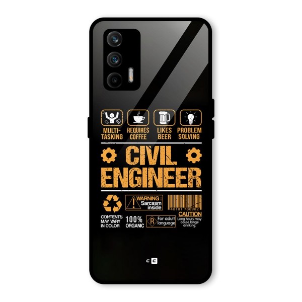 Civil Engineer Glass Back Case for Realme GT 5G