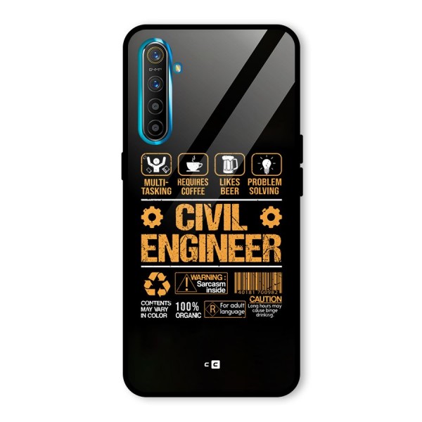 Civil Engineer Glass Back Case for Realme X2