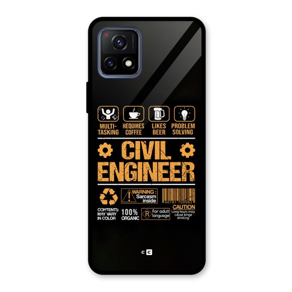 Civil Engineer Glass Back Case for Vivo Y72 5G