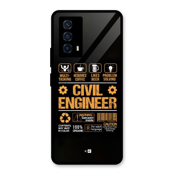 Civil Engineer Glass Back Case for Vivo iQOO Z5