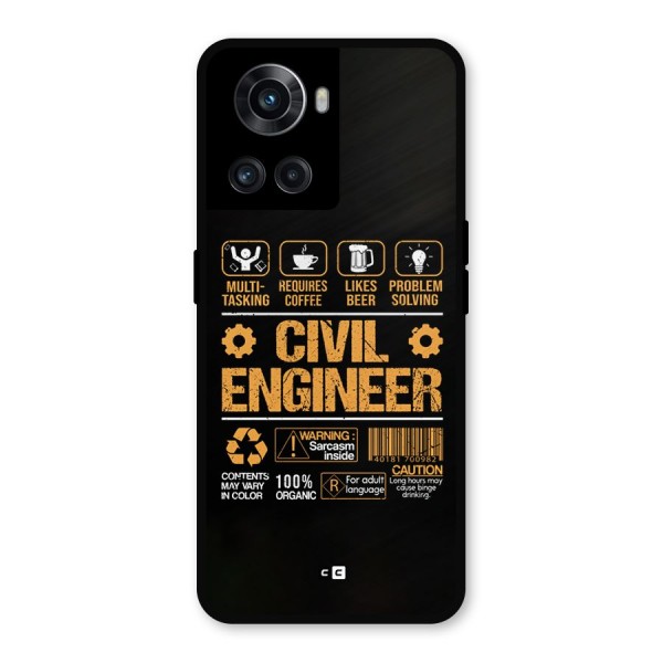 Civil Engineer Metal Back Case for OnePlus 10R