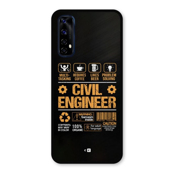 Civil Engineer Metal Back Case for Realme Narzo 20 Pro