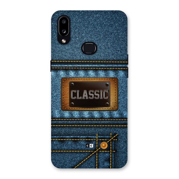 Classic Denim Back Case for Galaxy A10s