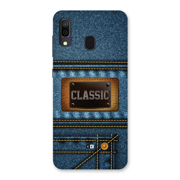 Classic Denim Back Case for Galaxy A30