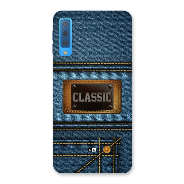 Classic Denim Back Case for Galaxy A7 (2018)