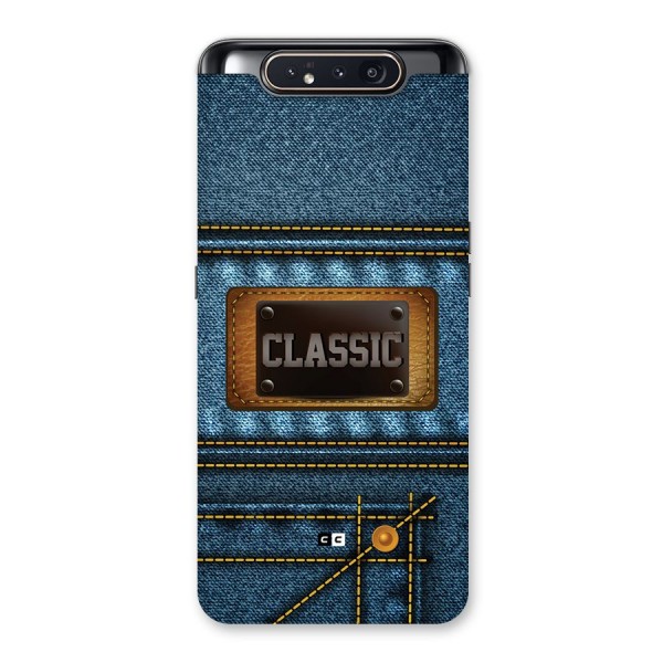 Classic Denim Back Case for Galaxy A80