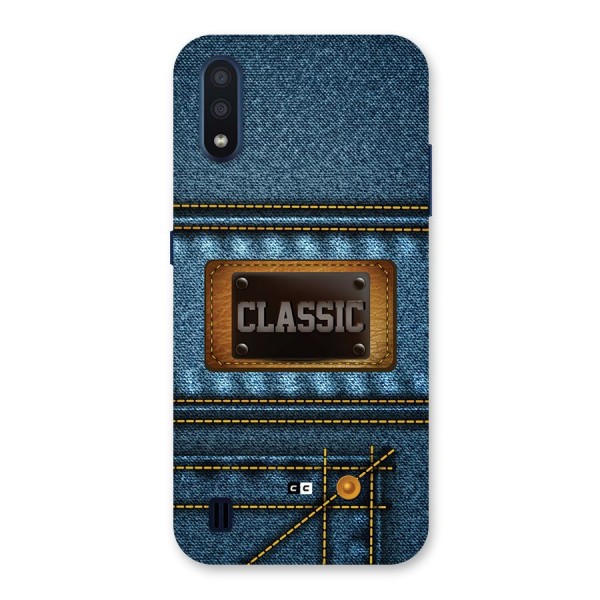 Classic Denim Back Case for Galaxy M01