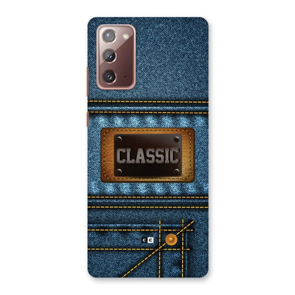 Classic Denim Back Case for Galaxy Note 20