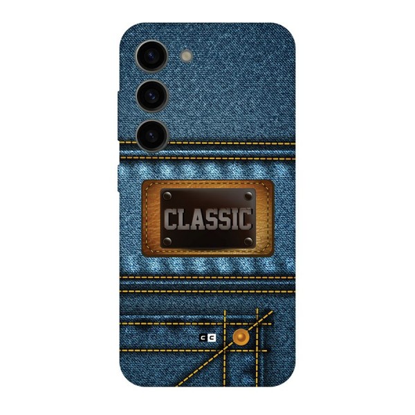 Classic Denim Back Case for Galaxy S23