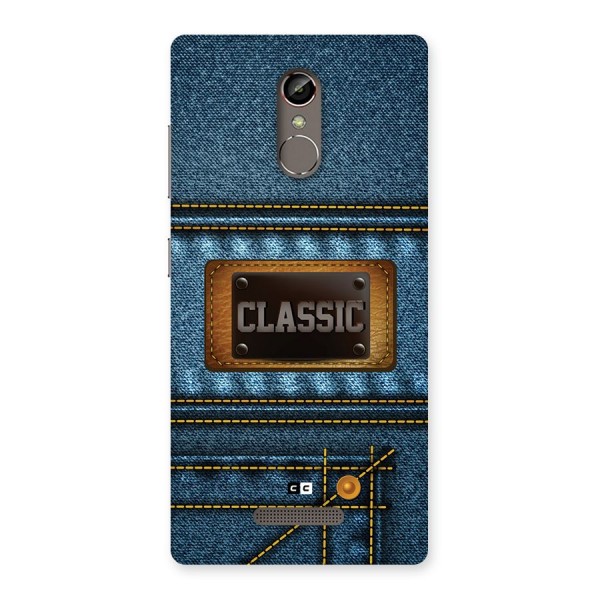 Classic Denim Back Case for Gionee S6s