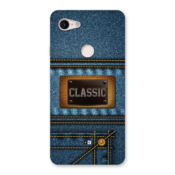 Classic Denim Back Case for Google Pixel 3 XL