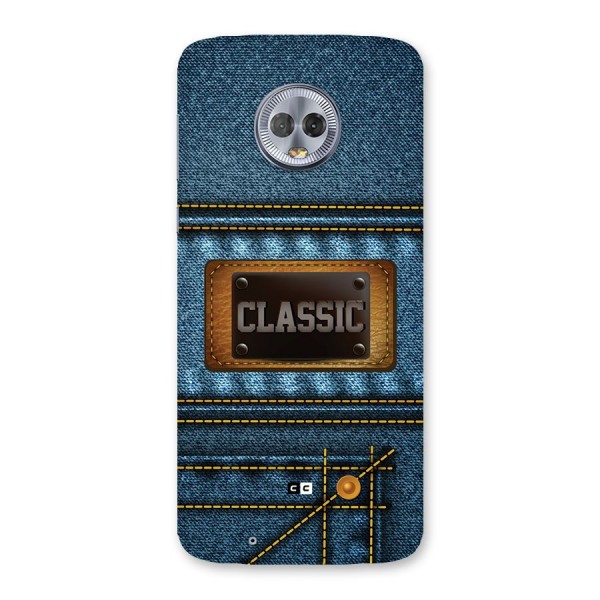 Classic Denim Back Case for Moto G6