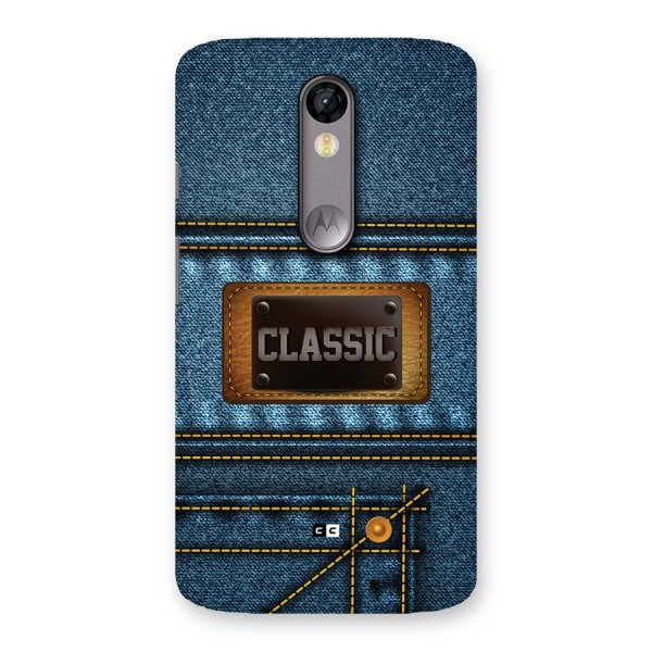 Classic Denim Back Case for Moto X Force