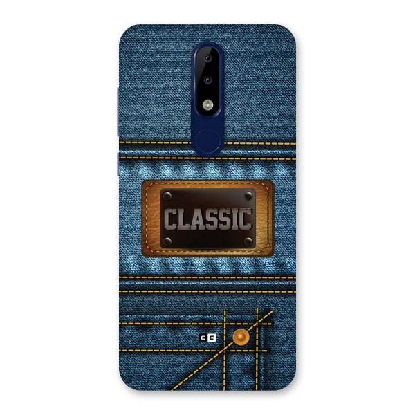 Classic Denim Back Case for Nokia 5.1 Plus