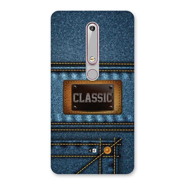 Classic Denim Back Case for Nokia 6.1