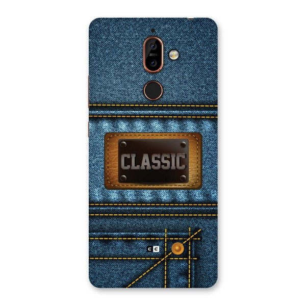 Classic Denim Back Case for Nokia 7 Plus