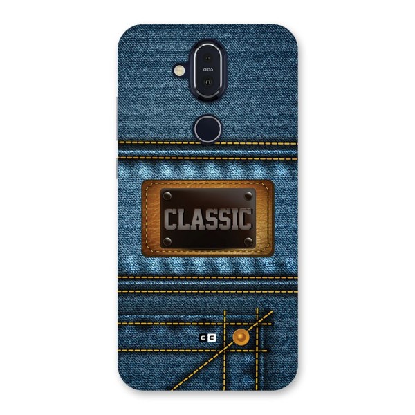 Classic Denim Back Case for Nokia 8.1