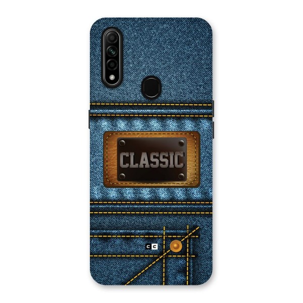 Classic Denim Back Case for Oppo A31