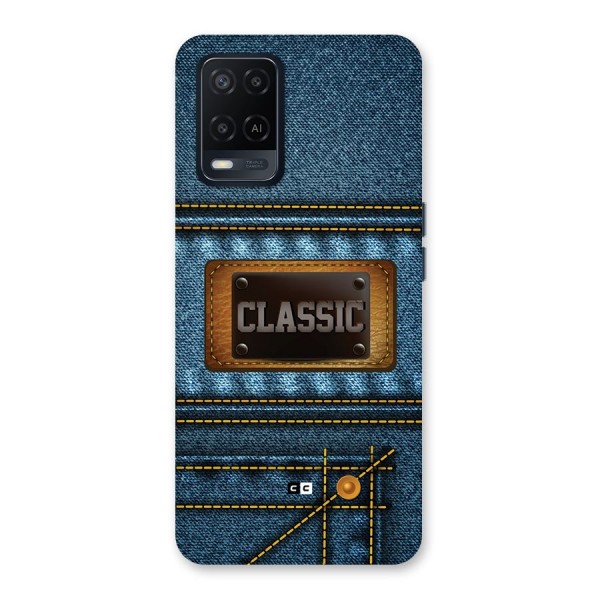 Classic Denim Back Case for Oppo A54