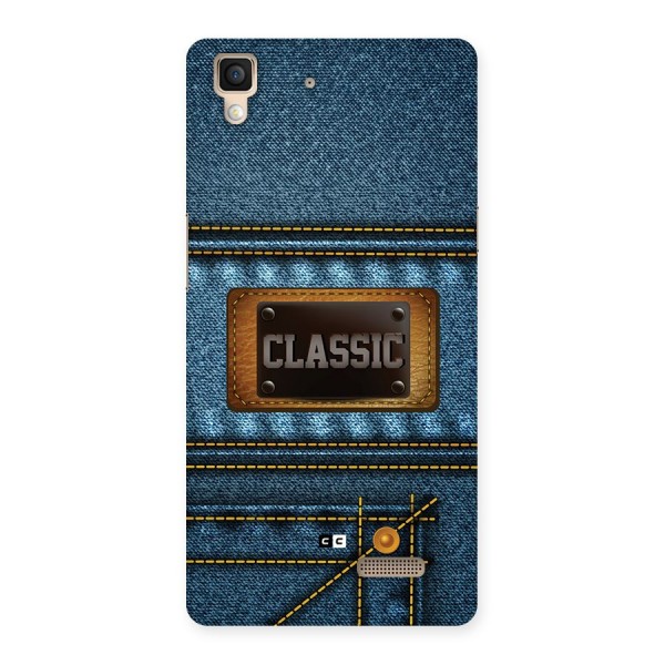 Classic Denim Back Case for Oppo R7