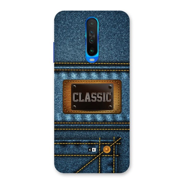 Classic Denim Back Case for Poco X2