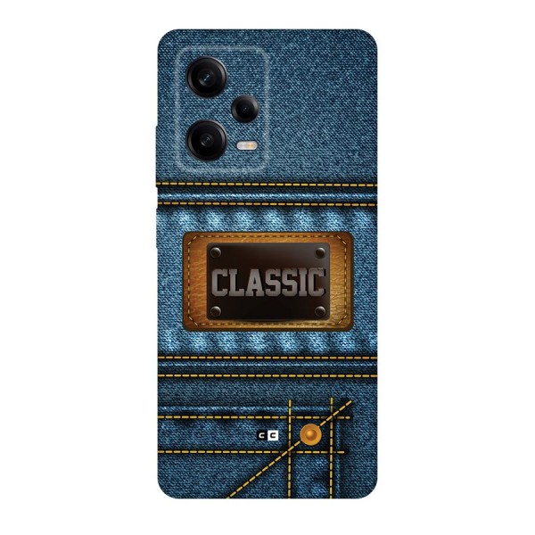 Classic Denim Back Case for Redmi Note 12 Pro