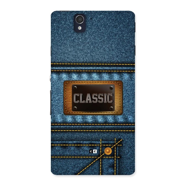 Classic Denim Back Case for Xperia Z