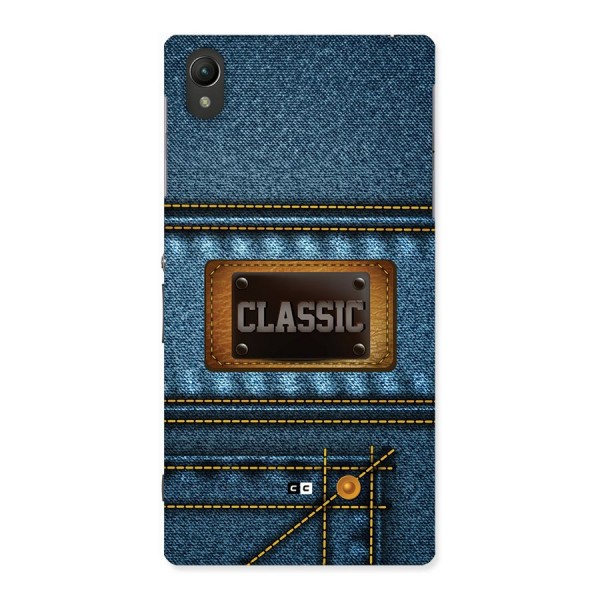 Classic Denim Back Case for Xperia Z1