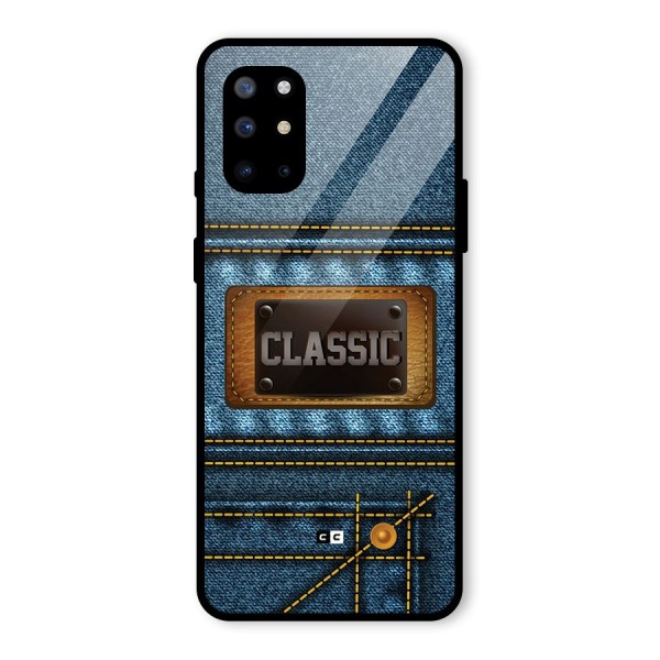 Classic Denim Glass Back Case for OnePlus 8T