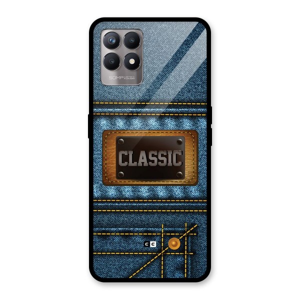 Classic Denim Glass Back Case for Realme Narzo 50