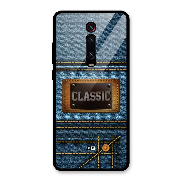 Classic Denim Glass Back Case for Redmi K20 Pro