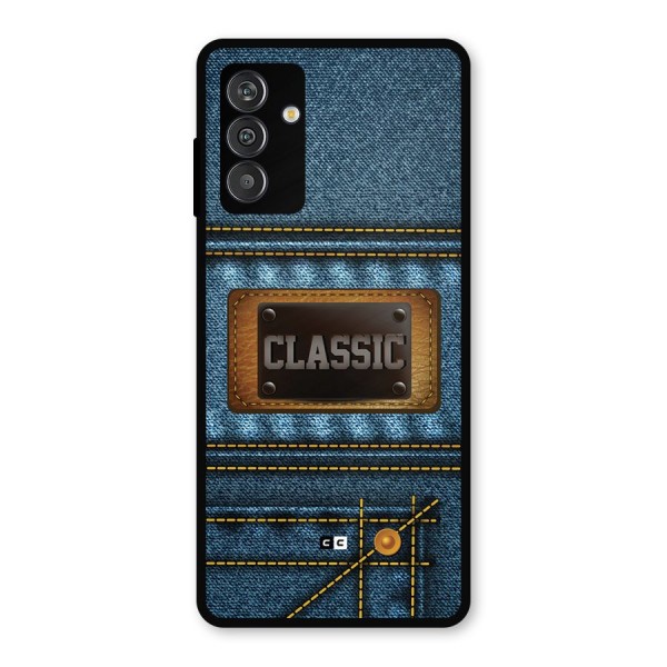 Classic Denim Metal Back Case for Galaxy M13